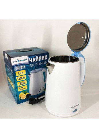 Маленький чайник SeaBreeze SB-017, 1.8 Л 1500 Вт, Стильный электрический чайник, ZI-196 Чайник электро Sea Breeze (352770445)