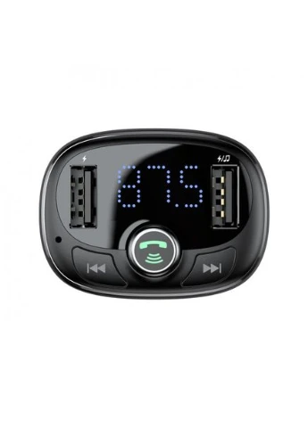 FM-модулятор T оборудован Bluetooth FM S-09 |2USB, 2.4A/1A| Black Baseus (301090341)