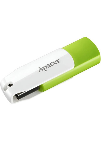 Флеш-накопичувач USB 32GB AH335 White/Green (AP32GAH335G-1) Apacer (336955556)