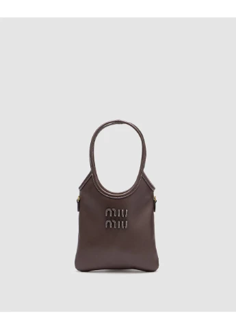 Сумка жіноча Ivy Leather Mini Bag Dark Brown No Brand (355343261)