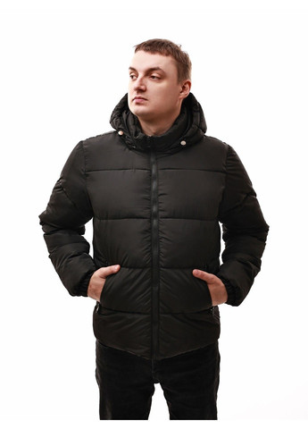 Чорна куртка зимова чоловіча No Brand