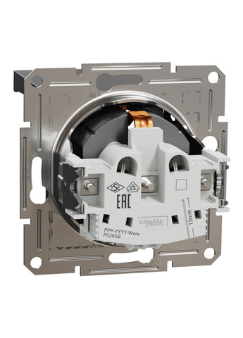 Розетка з кришкою та з заземленням, Антрацит, Asfora, EPH3100171 Schneider (372582378)