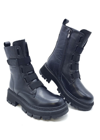 Жіночі черевики зимові чорні шкіряні L-16-24 25 см (р) Lonza (266777901)