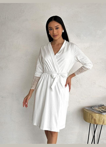 Элегантный молочный халат для беременных и кормящих мам Мамин Дім (292253233)