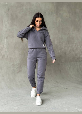 Женский костюм спортивный тринитка на флисе No Brand (307471960)