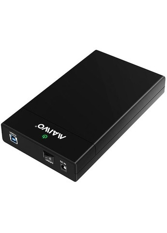 Кишеня зовнішня 3.5" K3568 (Gen.2), Black, USB 3.1, 1xSATA HDD, живлення від БЖ (K3568G2) Maiwo (315502932)