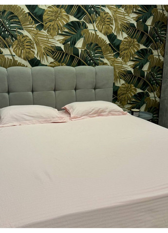 Комплект постільної білизни євро розмір No Brand беж страйп (370864758)