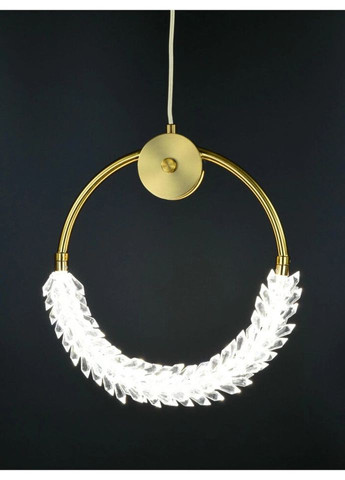 Люстра светодиодная подвесная LED светильник для квартиры на потолок лэд 26482 Латунь 40-180х10х33 см. Sunnysky (324396106)