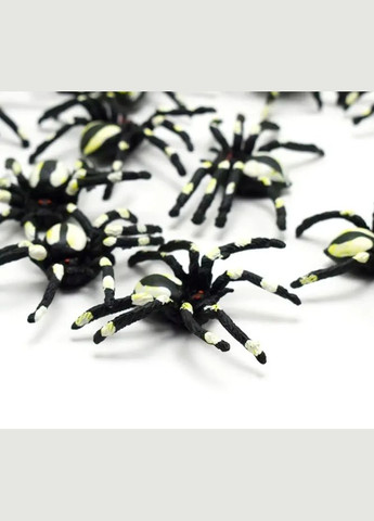 Набор пауков для Хэллоуин 5 штук 4 см черный Jannet (303289573)