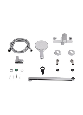 Змішувач для ванни Jay з довгим поворотним виливом (з душовим гарнітуром) QTJAY2601CRW45552 Chrome/White Qtap (324805294)