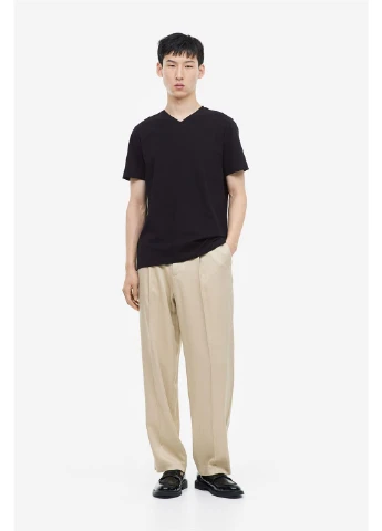 Черная футболка basic,черный, H&M
