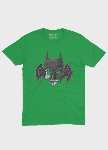 Зеленая демисезонная футболка для девочки с принтом супергероя - бэтмен (ts001-1-keg-006-003-005-g) Modno