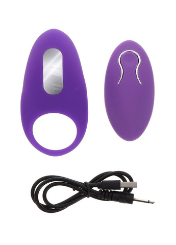 Вибро-эрекционное кольцо с дистанционным пультом фиолетовое, 8.9 х 4.2 см Toy Joy (289783719)