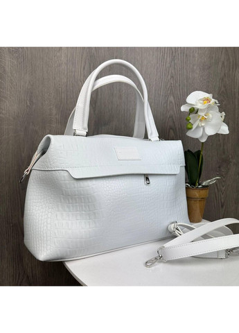 Жіноча міська сумка з екошкіри для фітнесу та спортзалу чорна м'яка дорожня сумка ProDobro (363136454)