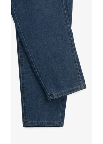 Джинсы однотонные женские 1908 Синий shop (2000999193224) Mom Fit No Brand - (362746432)