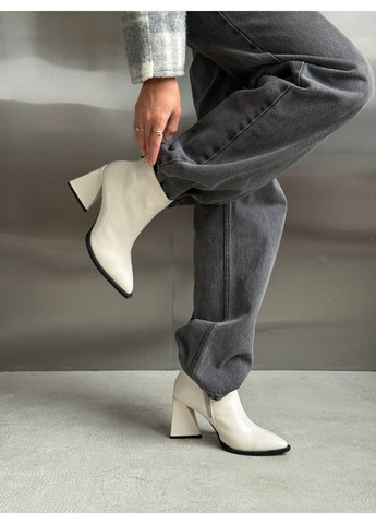 Бежевые демисезонная демисезонные ботильоны No Brand