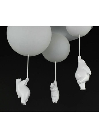 Стельова люстра на 3 лампочки 27319 Білий 55х50х50 см. Sunnysky (324396079)