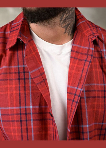 Красная коктейльный, повседневный, спортивная, вечерний, классическая, домашний, кэжуал рубашка в клетку Freedom