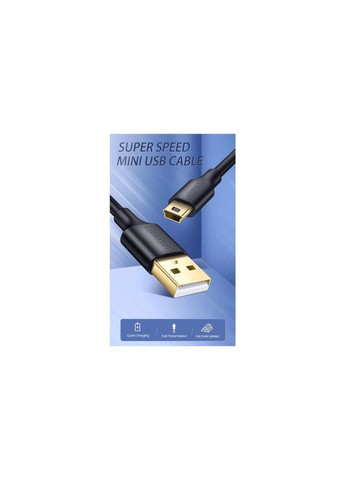 Дата кабеля USB 2.0 AM to Mini 5P 1.0m US132 (m497338) Ugreen USB 2.0 AM to Mini 5P 1.0m US132 black (367071315)