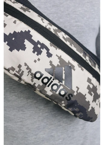 Нагрудна сумка Adidas піксель бананка на пояс слінг через плече чоловічий брендовий аксесуар для хлопців модель No Brand (402547769)