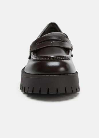 Zara Лоферы коричневый з искусственная кожа, испания — демисезон (371629021)