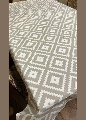 Хлопковая скатерть на стол с пропиткой с тефлоновым покрытием 180х220 см 0505-3 (0505-3-01) No Brand (348095310)