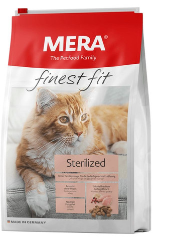 Корм для стерилизованных котов Finest Fit Sterilized 10 кг (4025877340451) Mera (308752420)