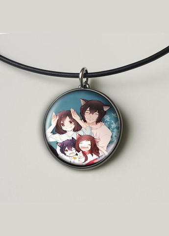 Набор подвеска (кулон) и брелок Аниме Волчи дети аме и юки #03 (подарочный набор) No Brand (332633836)