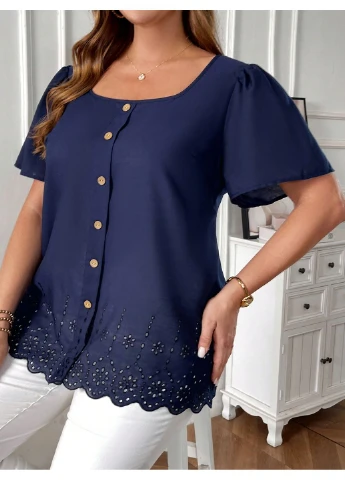 Синіти блуза SHEIN