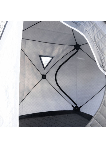 Намет-куб для зимової риболовлі тришаровий 210*210*210 см, чорний LUGI (367983883)