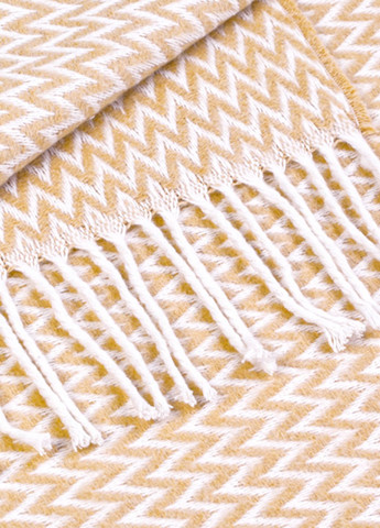 Плед бавовняний Зиг-заг бежевий 140x200 см Love You (292803007)