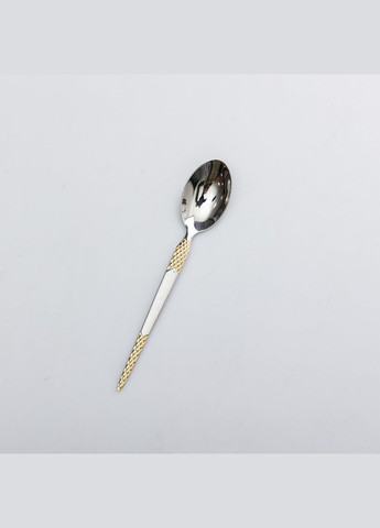 Набор чайных ложек 6 штук ложки для чая из нержавеющей стали 15 см Серебро с золотом HP-20-39 Yiwu (324305020)