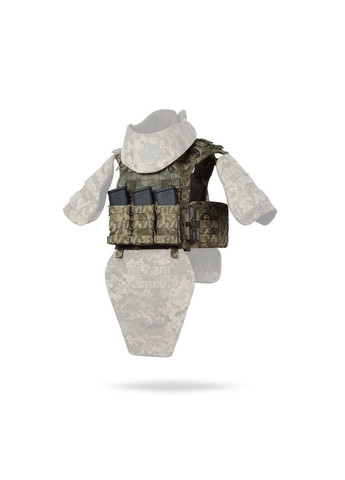 Бронежилет 3 уровня NIJ (PRO). Вес 3.5 кг. Полиэтиленовые плиты PGD-LW+ SAPI 1.5 кг. Пиксель (мм-14) Ukrarmor (333721887)