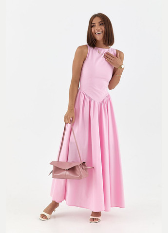 Рожева пишна сукня з корсетним верхом Lurex