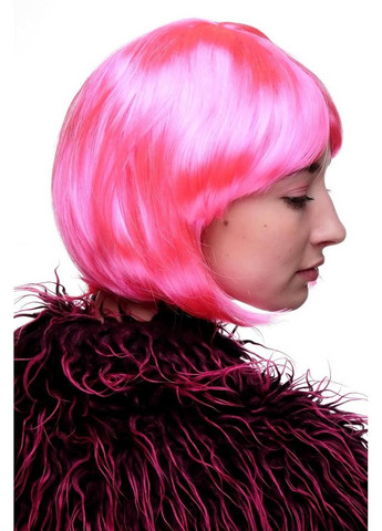 Парик женский ярко-розовая короткий боб каре, синтетические волосы для карнавала, Хэллоуина, вечеринок косплей No Brand (365728611)