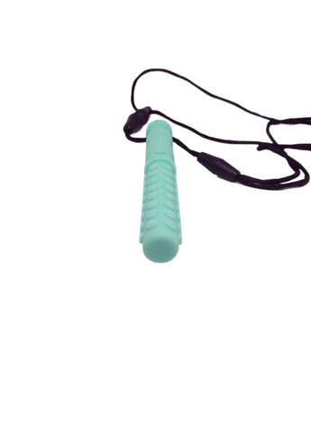 Сенсорная жевательная подвеска (кулон) Палочка бирюзовая толщина 15мм высота 120мм No Brand (333828211)