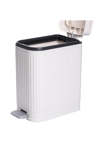 Відро для сміття з педаллю 5л відро для сміття з кришкою і педаллю Білий HP-45-12BE Yiwu (370973837)