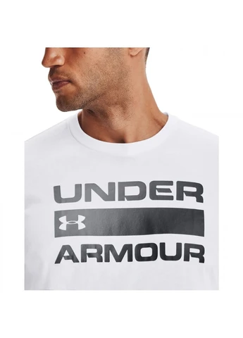 Біла чоловіча біла футболка ua team issue wordmark ssunder armour 1329582-100 Under Armour
