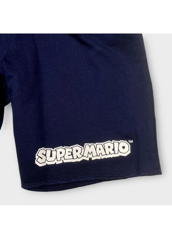 Шорти бавовняні дитячі на хлопчика Супер Маріо Super Mario 134-140 см (8-10 років) сині Pepperts (398812200)