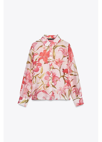 Сорочка з квітковим принтом Zara (352767193)