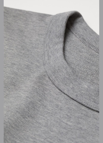 Серый свитшот H&M меланж (300305450)