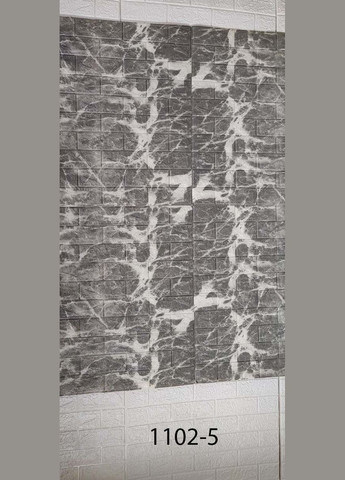 Самоклеюча декоративна 3D панель мармур еспрессо 700x770x5 мм Loft Expert (298473283)