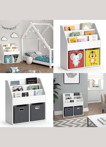 Стелаж дитячий для іграшок та книг білий Markson MS800 (318473856)