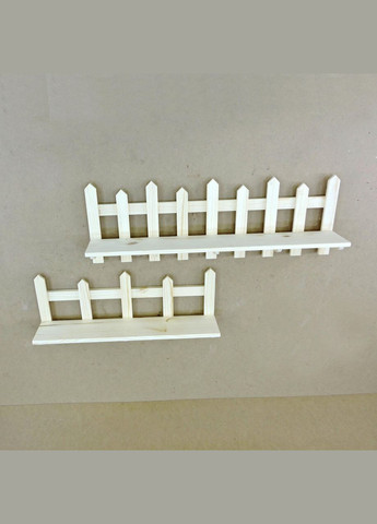 Полиця настінна для квітів з дерева Сорокаба 60-90 бланже (ЦВС-60905101) No Brand (328227409)