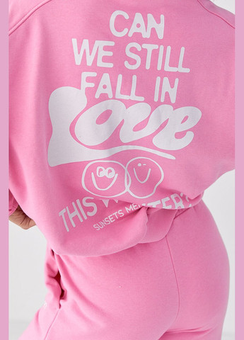 Женский спортивный костюм с джогерами и свитшотом - бежевый цвет Lurex (330988636)