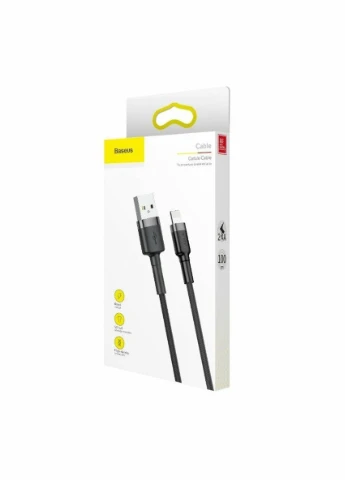 Кабель Cafule Cable USB For Lightning 1.5A 2m Gray+Black (CALKLFCG1) Baseus (297988037)