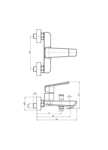Змішувач для ванни LEXI TL 21101-H57-BL Topaz 000019551 (380876221)