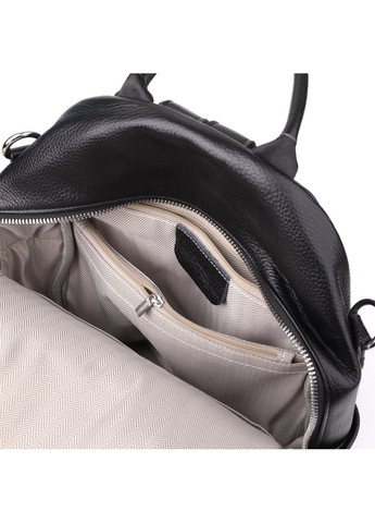 Рюкзак женский из натуральной кожи 10 л городской маленький Черный 39403 Vintage (355884767)