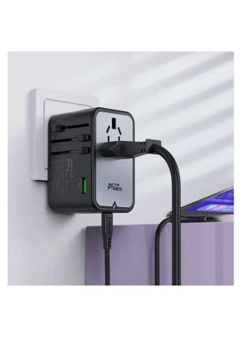 Зарядний пристрій (6974316282495) Acefast 5xUSB 75W (3xUSB-C + 2xUSB-A) Gan Z1 Fast Charger (370014657)