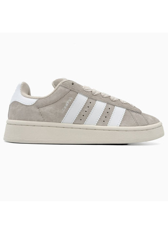 КРОССОВКИ ЖЕНСКИЕ ADIDAS CAMPUS BEIGE / WHITE АДИДАС КАМПУС No Brand белые демисезоны (367170968)